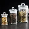 transparent Glass candy jar Storage tank Sealed tank Storage bottle Tea can Food container organizer Storage box Dried fruit box 2