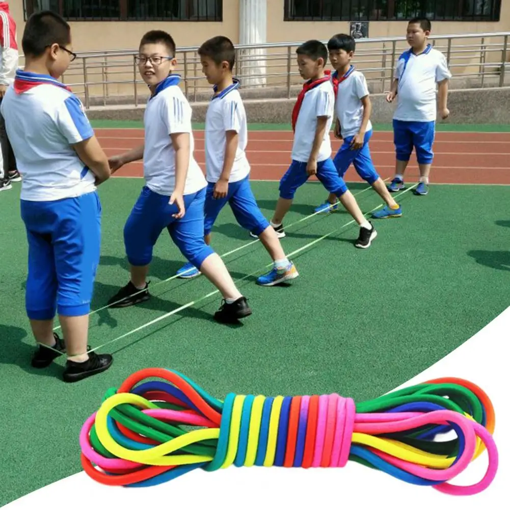 Jump Rope Useful Reusable Rubber Band Game Colorful Kids Outdoor Toy Jump Rope