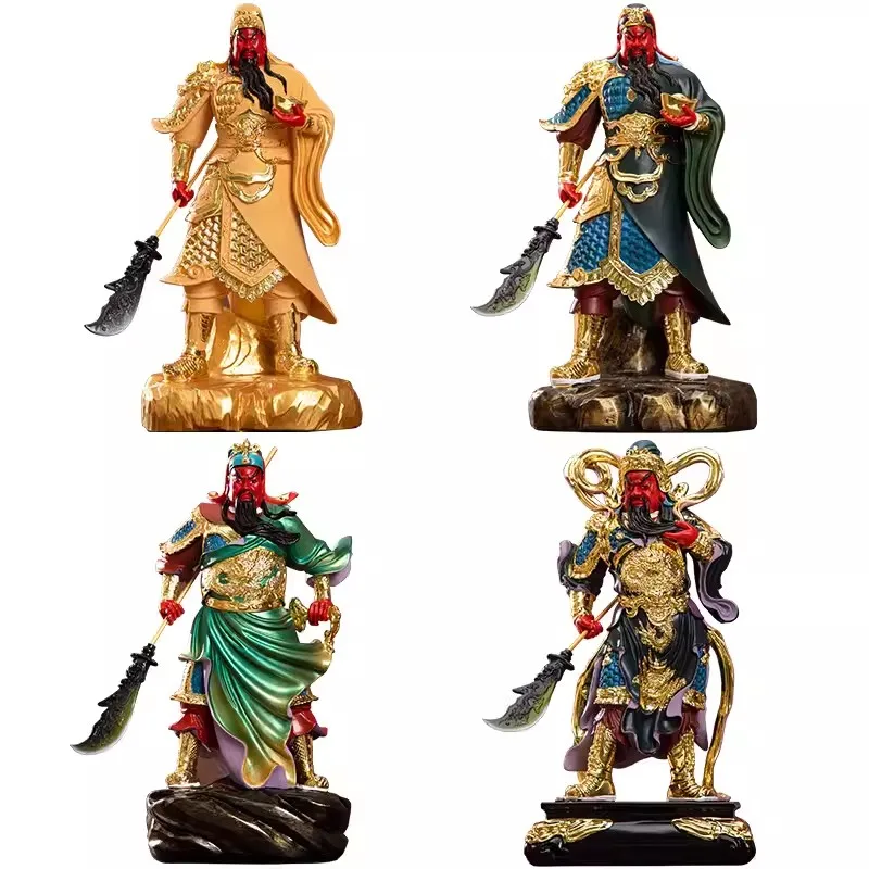 Buddhist Deity Figurine for Home Decor, God of Wealth, Guan Yu Statue, Domineering Buddha Ornament, Worship Buddha
