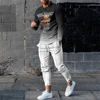 Autumn Vintage Ethnic Style 3D Print Men's Sportswear Set Long-Sleeved T Shirt Pants 2-Piece Set Oversized Pullover Men Clothing 6