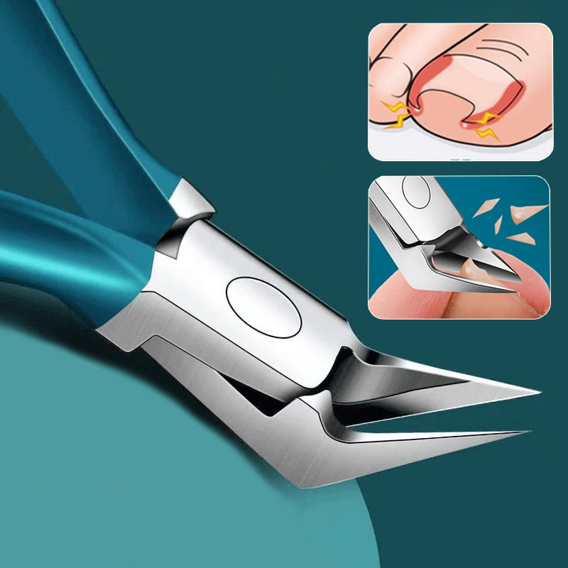 Ingrown Nail Clipper Manicure Tools Stainless Steel Toenail Clipper Straight Blade for Ingrown & Thick Nails Sharp Pointed Tip
