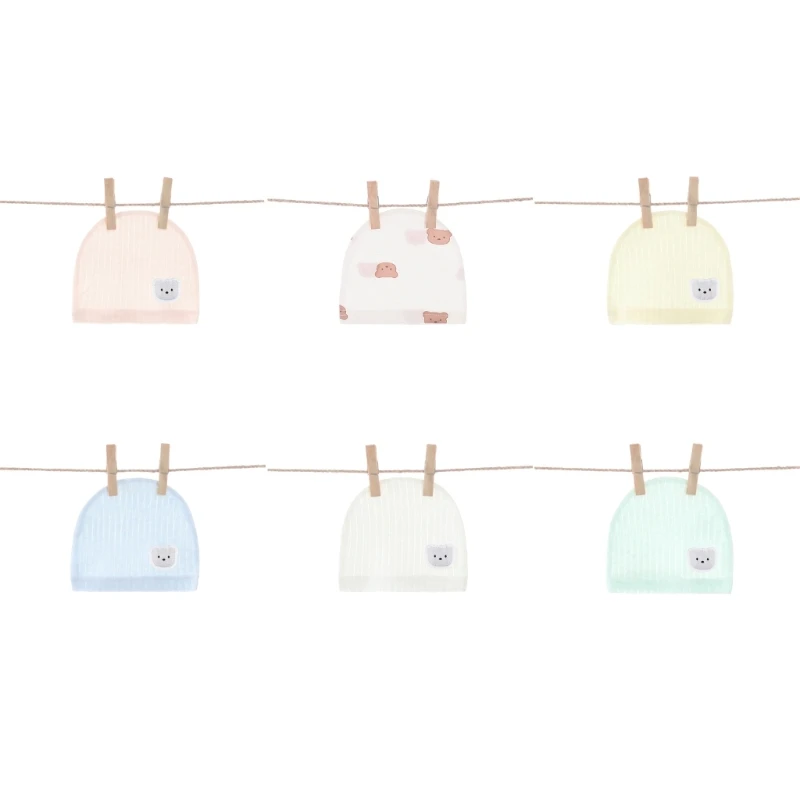 

Baby Beanie Infant Windproof Turban Hat Gender Neutral Newborn Cotton Headwear