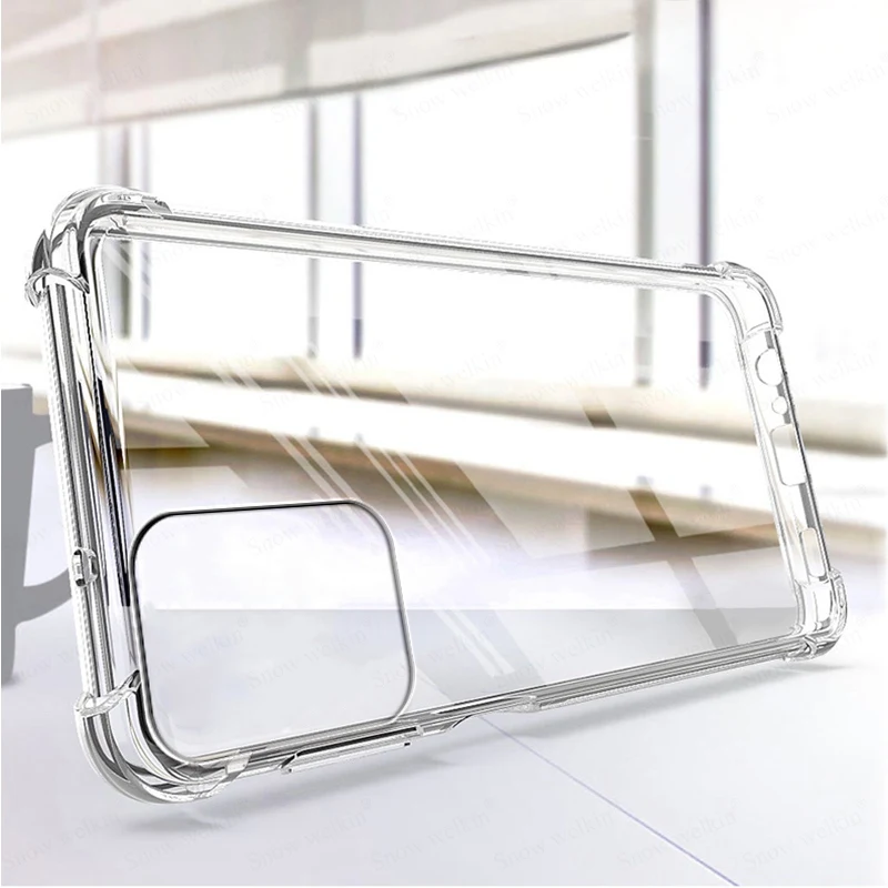 Per Moto G34 G24 G04 Airbag Buffer Custodia Protettiva Completa Per Motorola Moto G34 G24 5G Cover Posteriore Antiurto In Tpu Trasparente Morbido