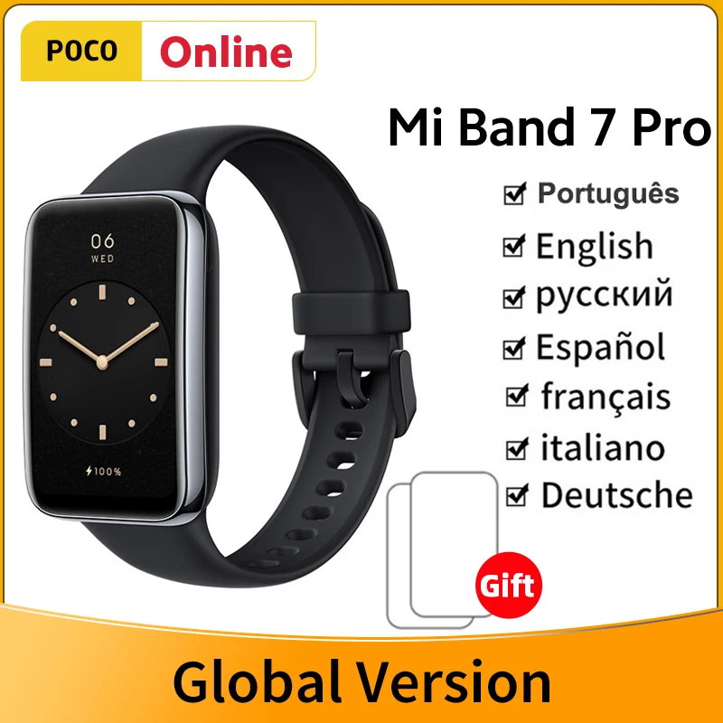 

Global Version Xiaomi Mi Band 7 Pro GPS Smart Bracelet AMOLED Screen Blood Oxygen Fitness Traker Smartband Waterproof PK Band 6