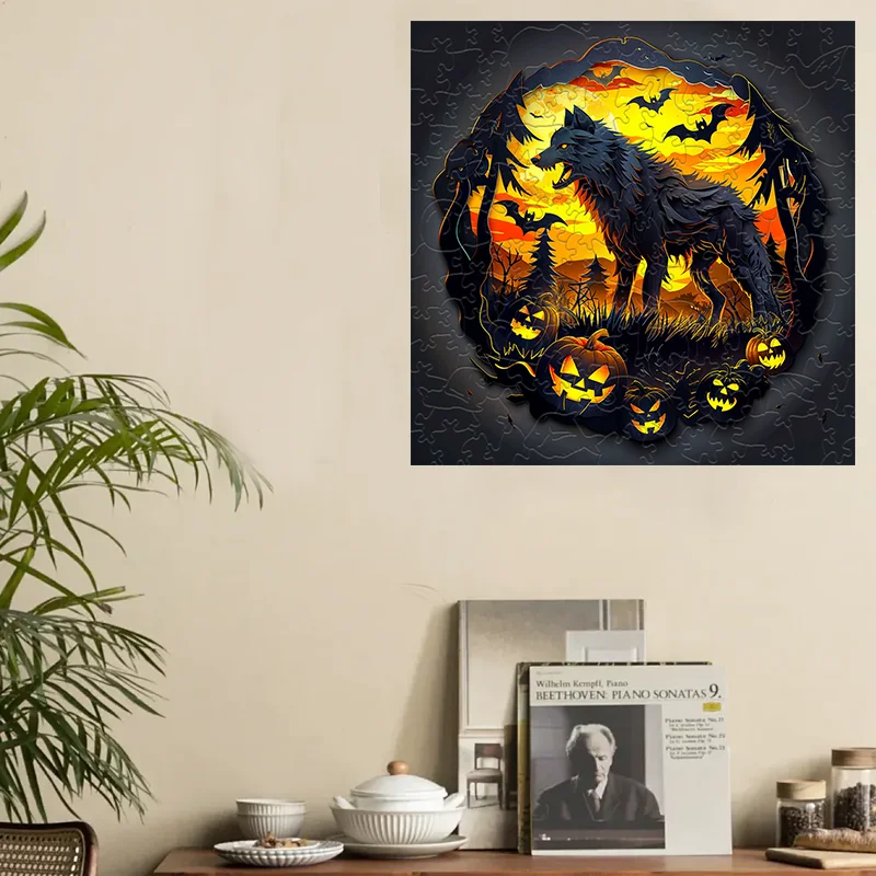 Wolf King Wooden Puzzle Educational Toys For Adults And Children Holiday Gifts Family Atmosphere Wall Decoration 6
