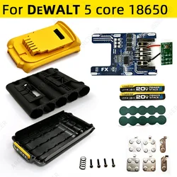 Enhanced 18V 21V Li - ion Battery Case with LED Power Display and Charging Holder (5 Core PCB - BOX)