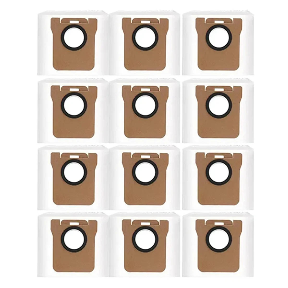FZFZ 12Pcs Dust Bags for M30 Pro/C107 Robot Vacuum Cleaner Dust Bags Replacement Spare Parts Accessories