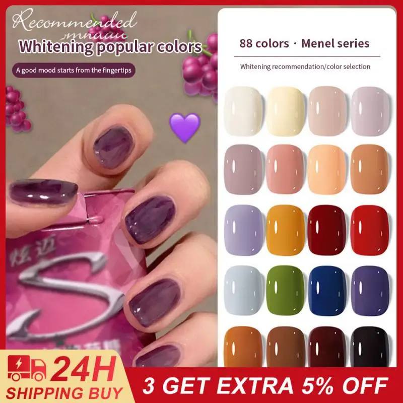 

Nail Gel Semi Permanant Color Full Set New Nail Professional Products Color Nails Gel Non Toxic Led Ultraviolet Gel 15g