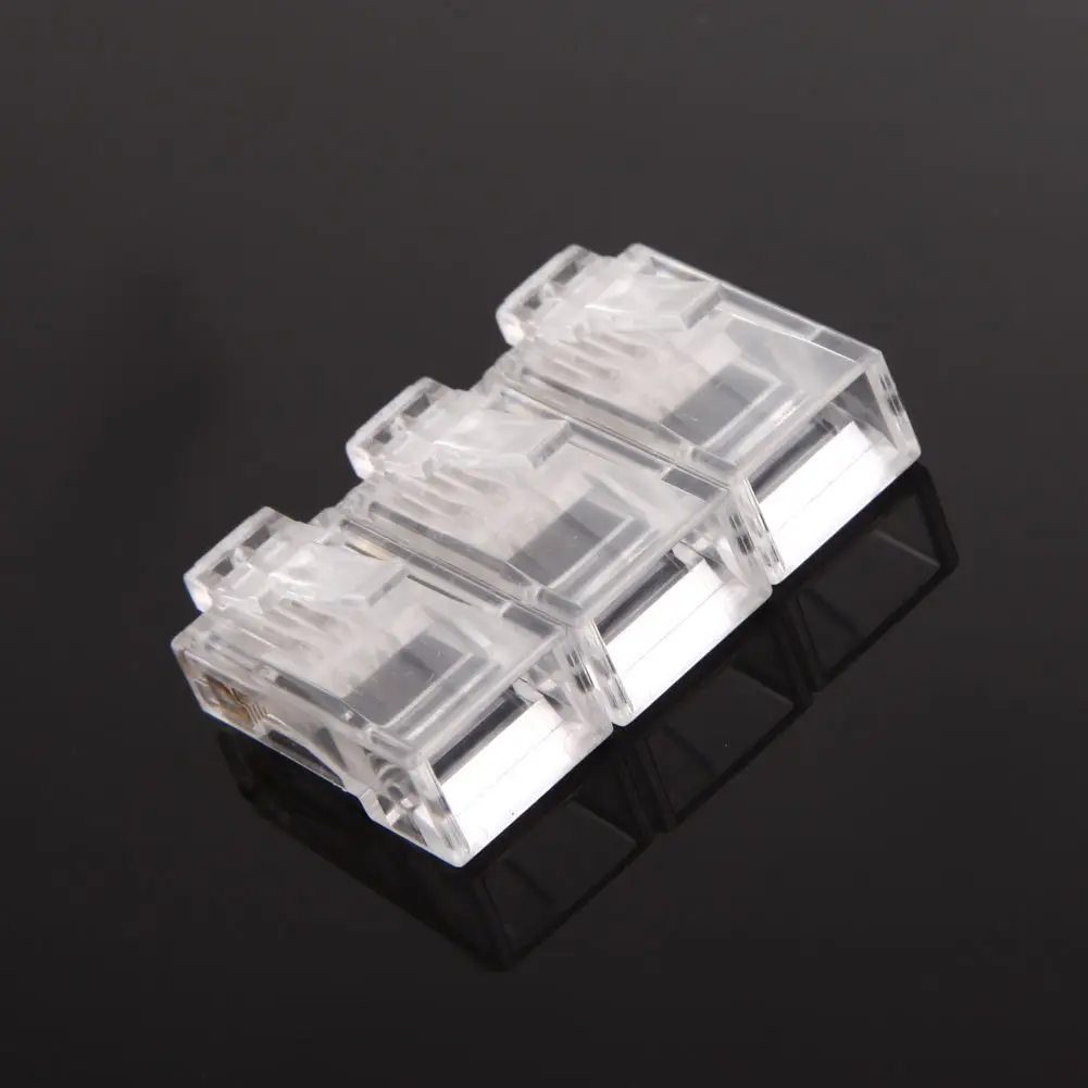 20/50/100 pz RJ 45 cavi Ethernet modulo spina connettore di rete per UTP Cat5 Cat5e RJ45 cavo di