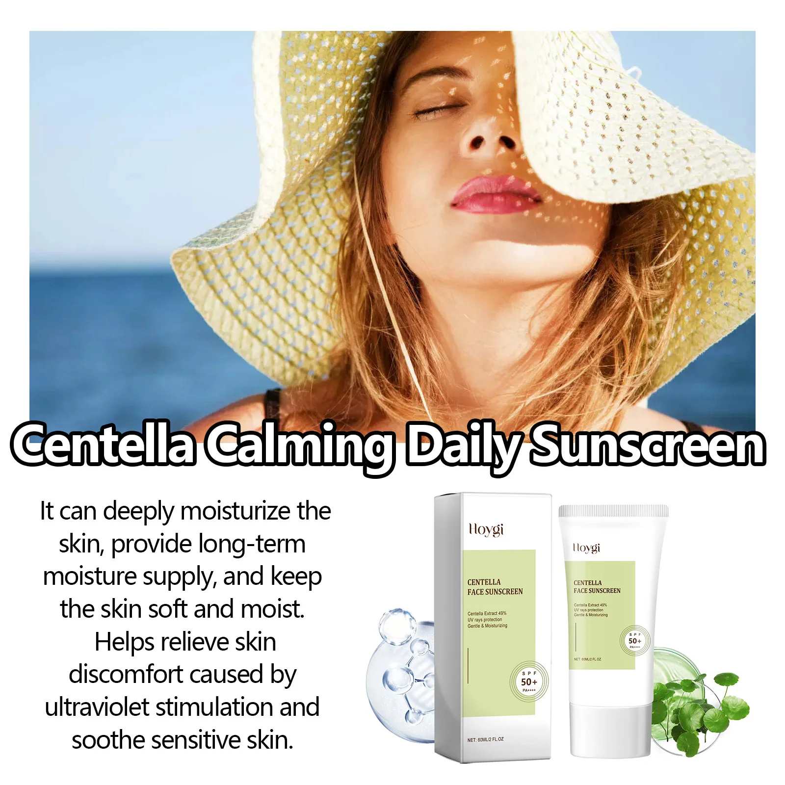 Sun Protective Cream Sun Block Isolation Anti Oxidant UV Protection Facial Solar Blocker Refreshing Non Greasy Sunscreen Lotion
