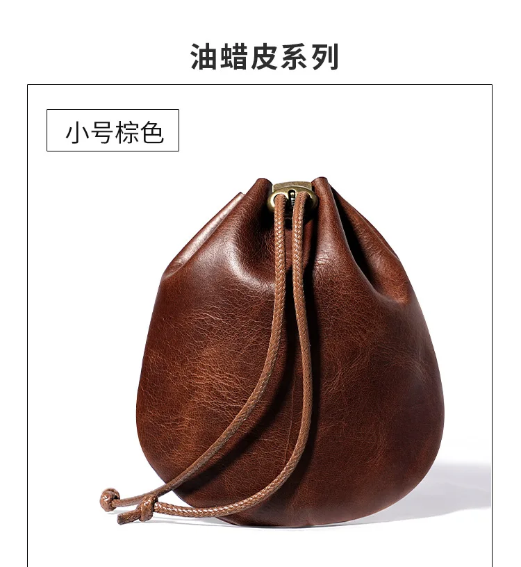Mittelalterliche Tasche aus echtem Leder mit Kordelzug, Retro, nordisch, tragbar, Münzhalter, Vintage-Geldbörsen, Würfeltasche, zwei Größen – Detail 13