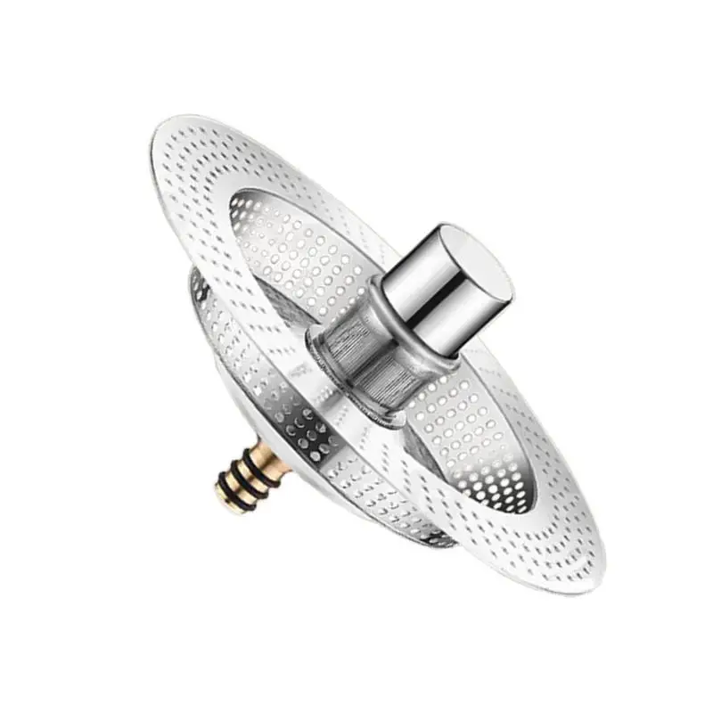 Stainless Steel Sink Drain Strainer Stainless Steel Kitchen Sink Stopper Wear-Resistant Basin Accessories Portable Draining