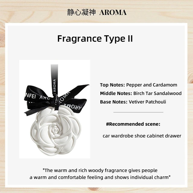 معطّر الهواء المعلق للسيارة، عطر زهرة الجبس لتصفيف...