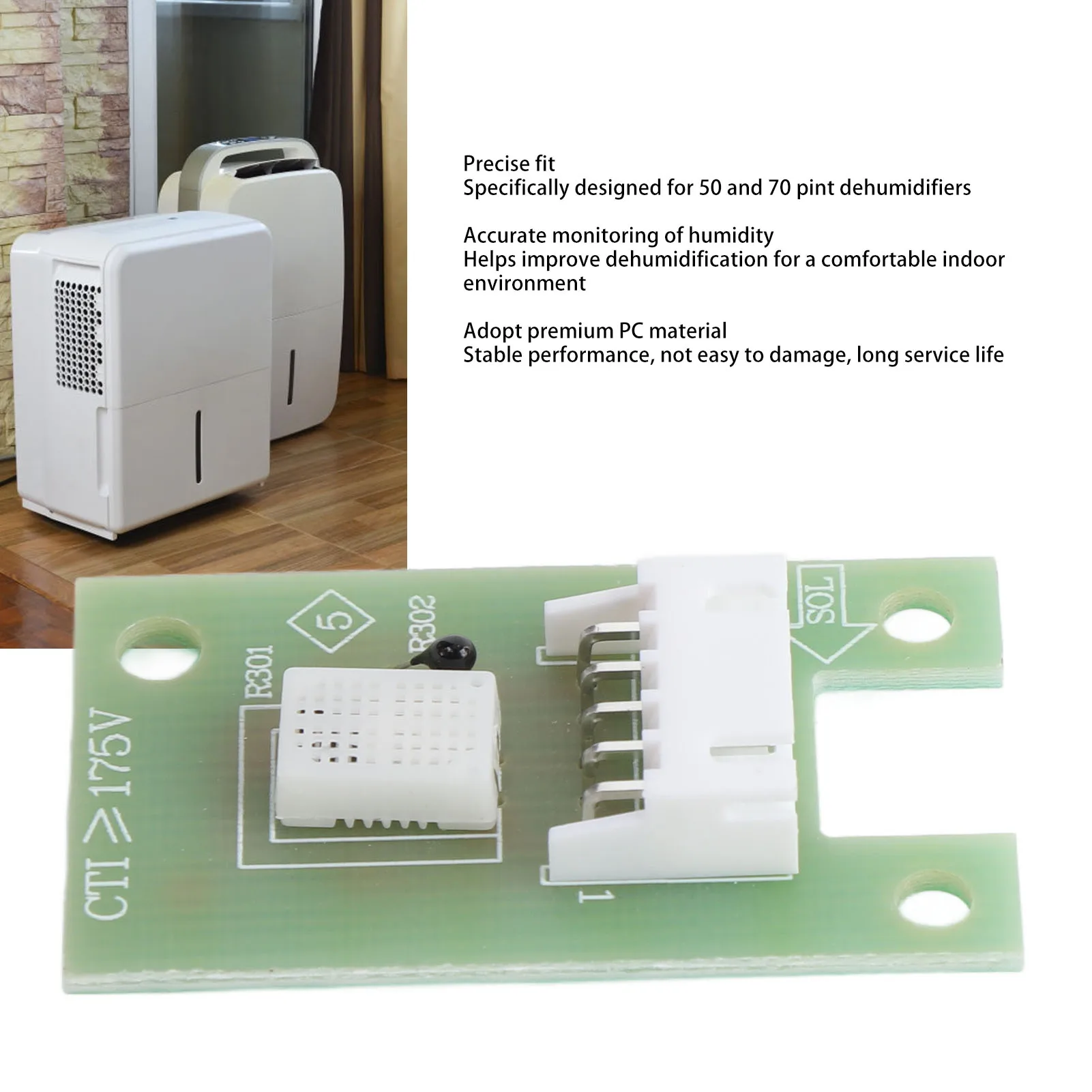 Dehumidifier Humidity Sensor Dehumidifier Humidity Sensor PC Dehumidifier Replacement Humidity Sensor Part for 50 70 Pints Model