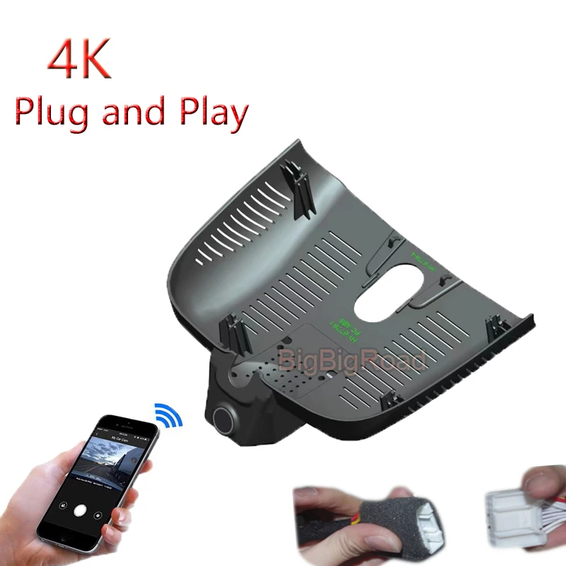 

4K Plug And Play для Mercedes Benz GLB 200 220 GLB200 GLB220 4matic 2024, Автомобильный видеорегистратор с Wi-Fi, видеорегистратор