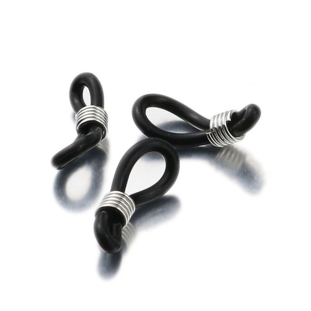 Eyewear Chain Holder Strap with Rubber Loop Connectors - 20pcs Set