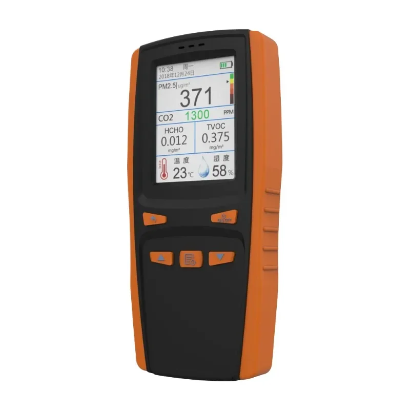 

Hot Portable CO2 PM2.5 Detector Air Quality Monitor Tvoc Tester Monitor Meter Formaldehyde Temperature