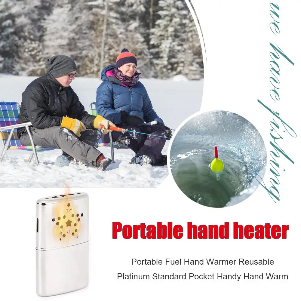 Fuel Hand Warmer Portable Hand Warmer Heater Long Lasting Kerosene Hand Warmer Heated Hand Warmer for Hunting Fishing
