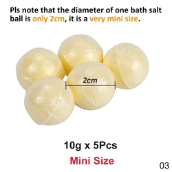 Organic Bath Bomb Set - Handmade Mini Spa Experience with Essential Oils for Relaxation and Moisturizing