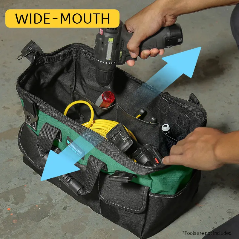 두꺼운 도구 상자 도구 가방 옥스포드 천 빈 PP 플라스틱 보관 상자 다기능 유지 보수 도구 상자 가구