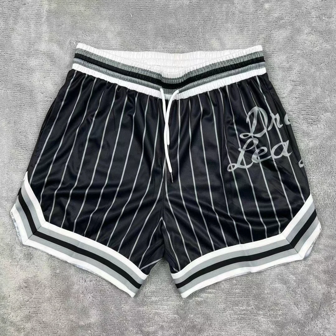 Mens Shorts Basketball Sports Training Jogging Gym Bodybuilding Slim Stripe Varsity Street Summer Beach 4