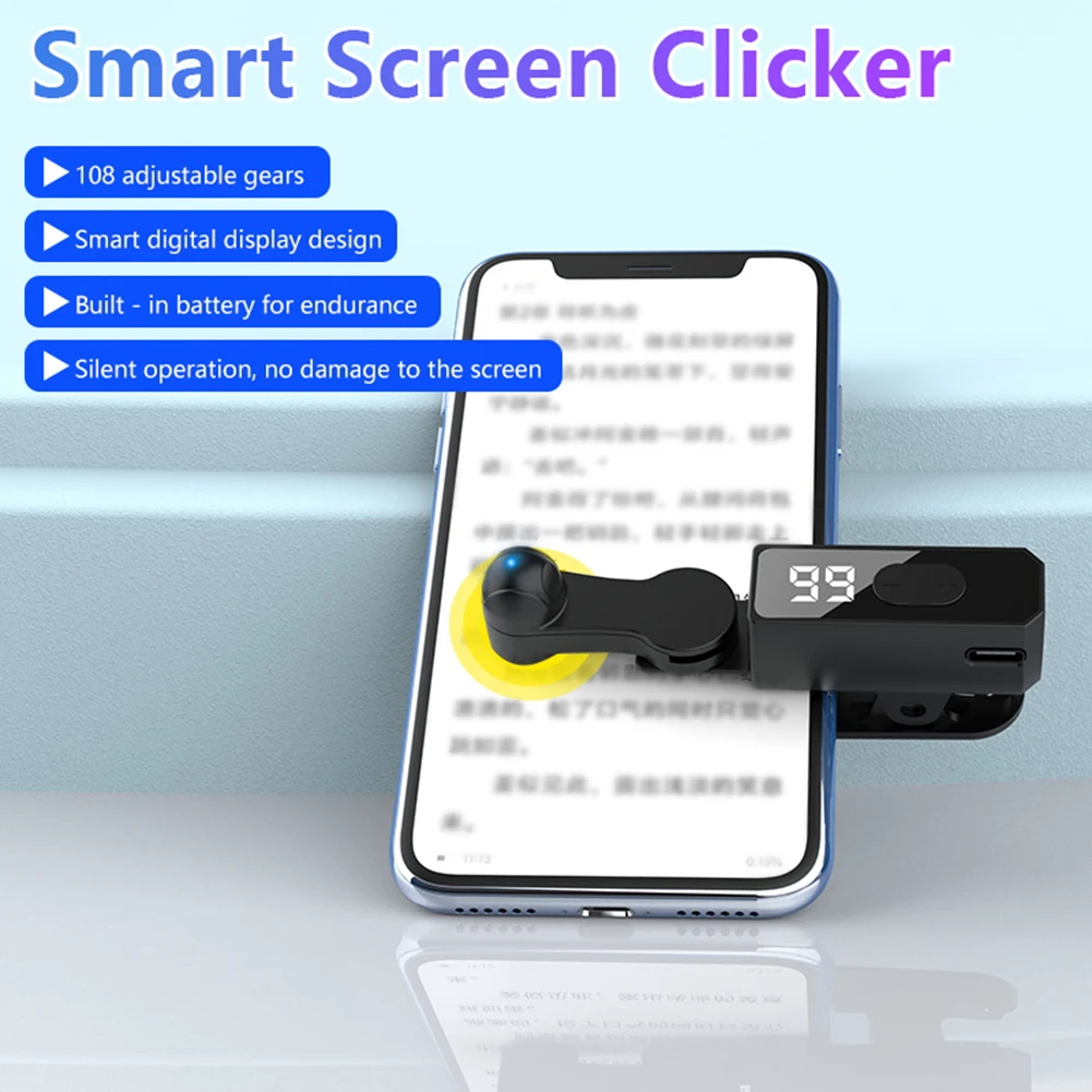 Auto Clicker for Phone Phone Screen Device Speed Clicker Fast Automatic Screen Clicker for Game Live Broadcast Likes Reward Task