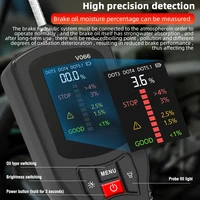 V066 Accurate Brake Fluid Tester Car Auto Oil Moisture Liquid Brake Oil Detection Instrument LED Digital Tester Car Testing Tool 2