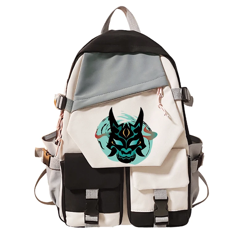 

Anime Genshin Impact Backpacks Xiao Travel School Bags Hu Tao Student Backpack Bags Girls Boys Gift Bookbag