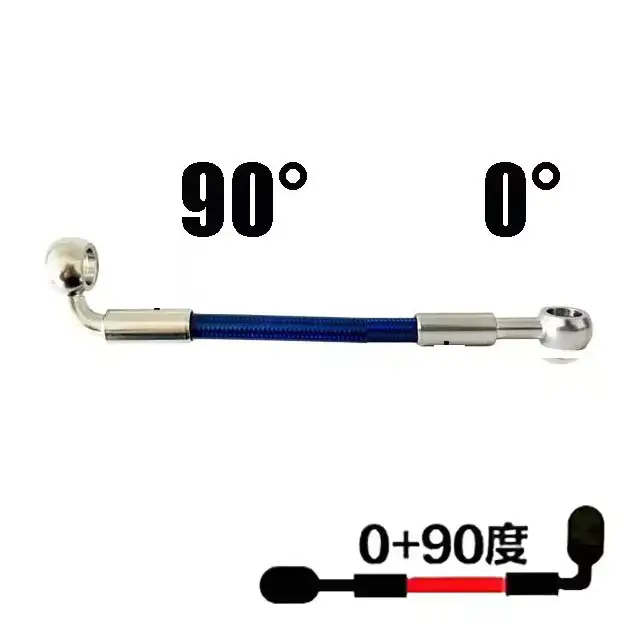 Universal Motorcycle Stainless Steel Braided Brake Hose AN3 Reinforced Front Rear Hydraulic Scooter Brake Clutch Pipe M10 Banjo - Image 10
