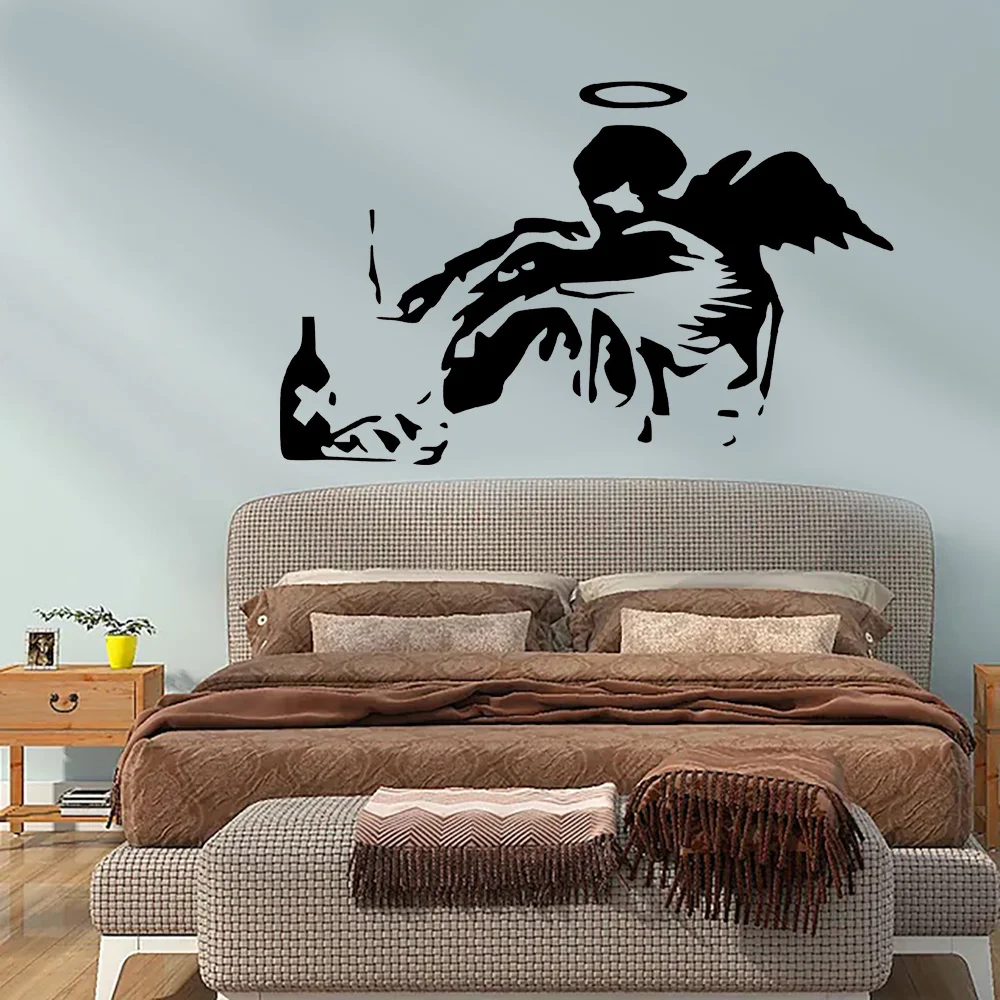 Banksy Fallen Angel Graffiti Wall Decals Vinyl Home Decoration