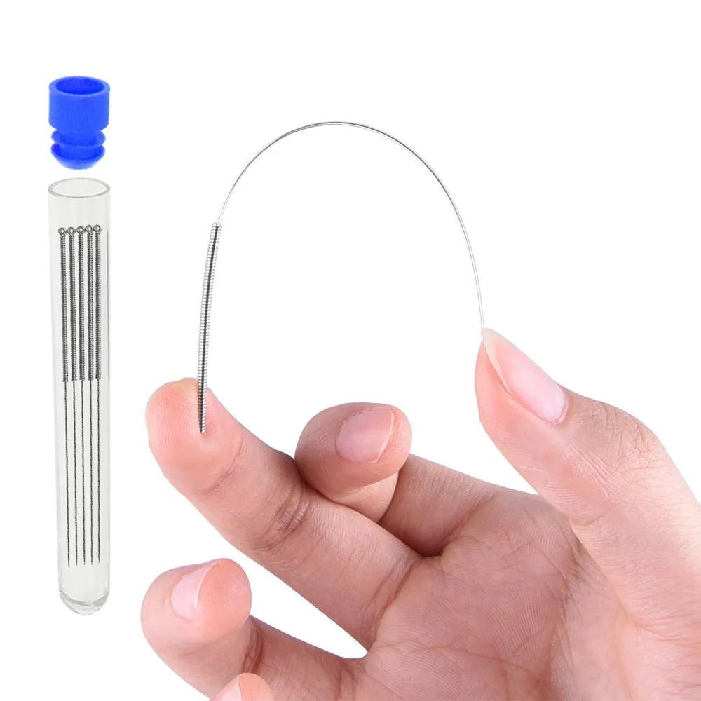 Stainless Steel Precision Nozzle Cleaning Needles Set - 10pcs