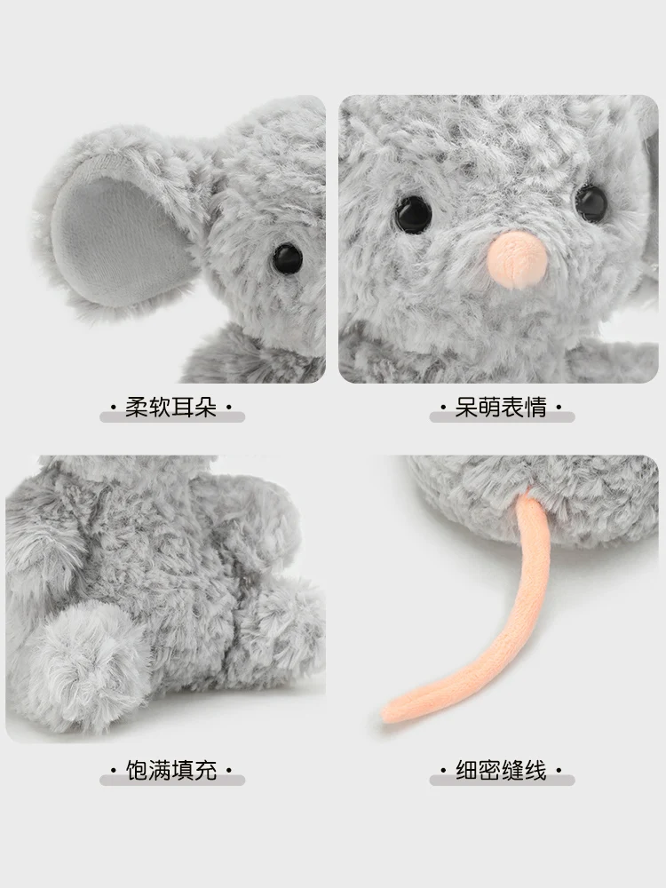 Yummy Mouse Soft Plush Toys Gray Stuffed Animal Toy Gift | eBay