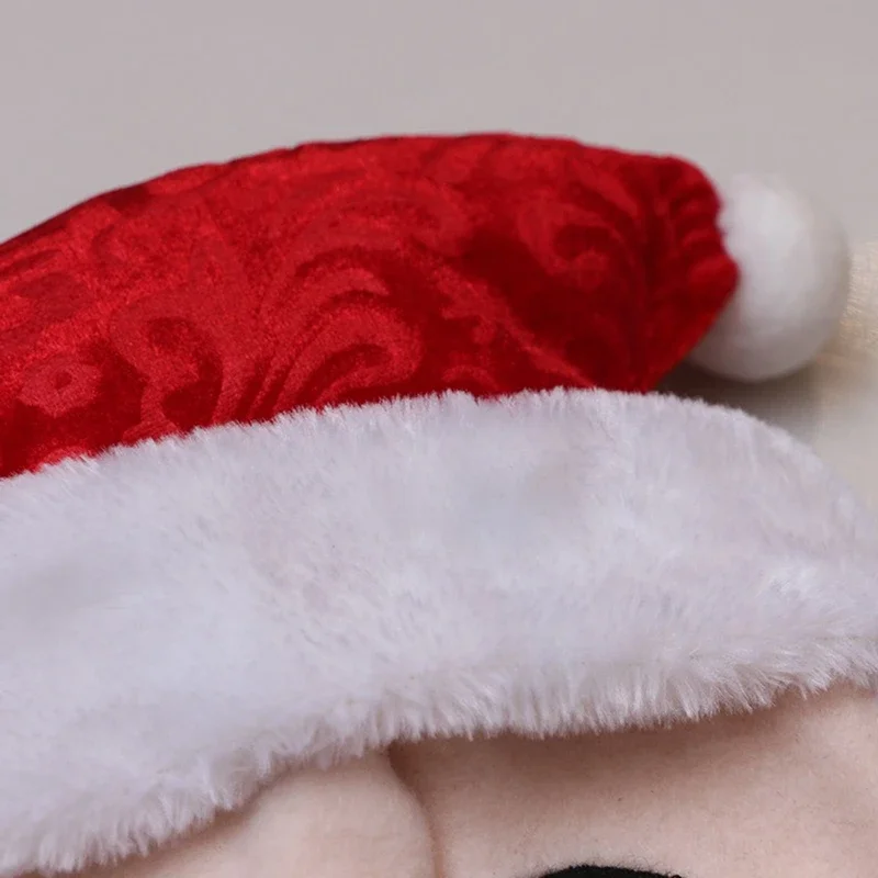 Kid Christmas Plush Hats Cartoon Snowman/Reindeer/Santa Puff Ball Santa Caps Cosplay Party