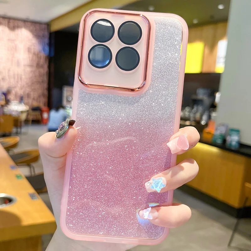 Elegant Glitter Soft Silicone Clear Case
