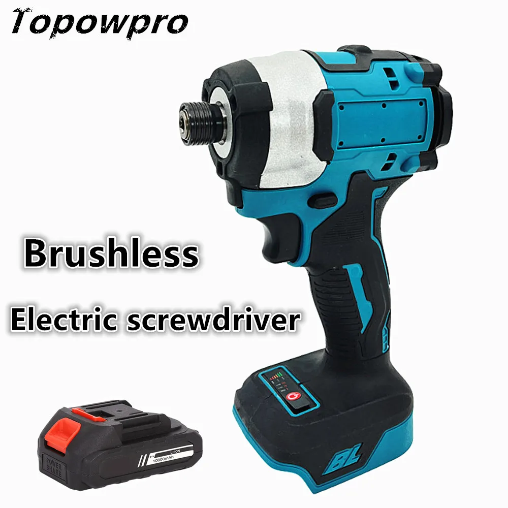 brushless-electric-screwdriver-1-4-inch-impact-driver-cordless-drill-hex-wrench-repair-power-tools-for-makita-18v-battery