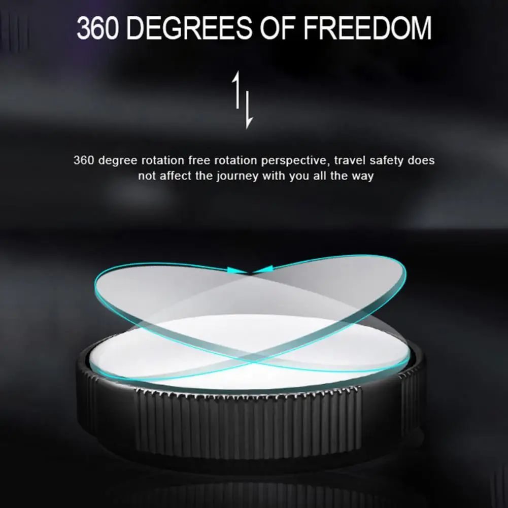 1 Pair Rearview Convex Mirror Universal Waterproof 360 Degree Rotation Auxiliary Car Accessories |