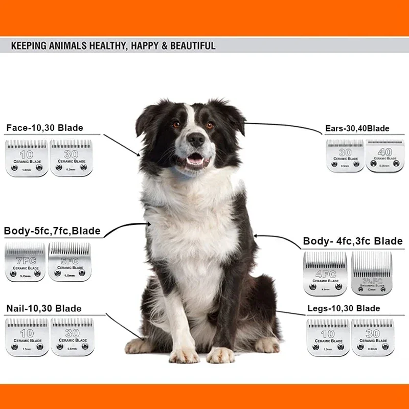 Animals Grooming Detachable Blade Compatible with most Andis,Oster A5,Wahl KM Series Pet Dog Clipper