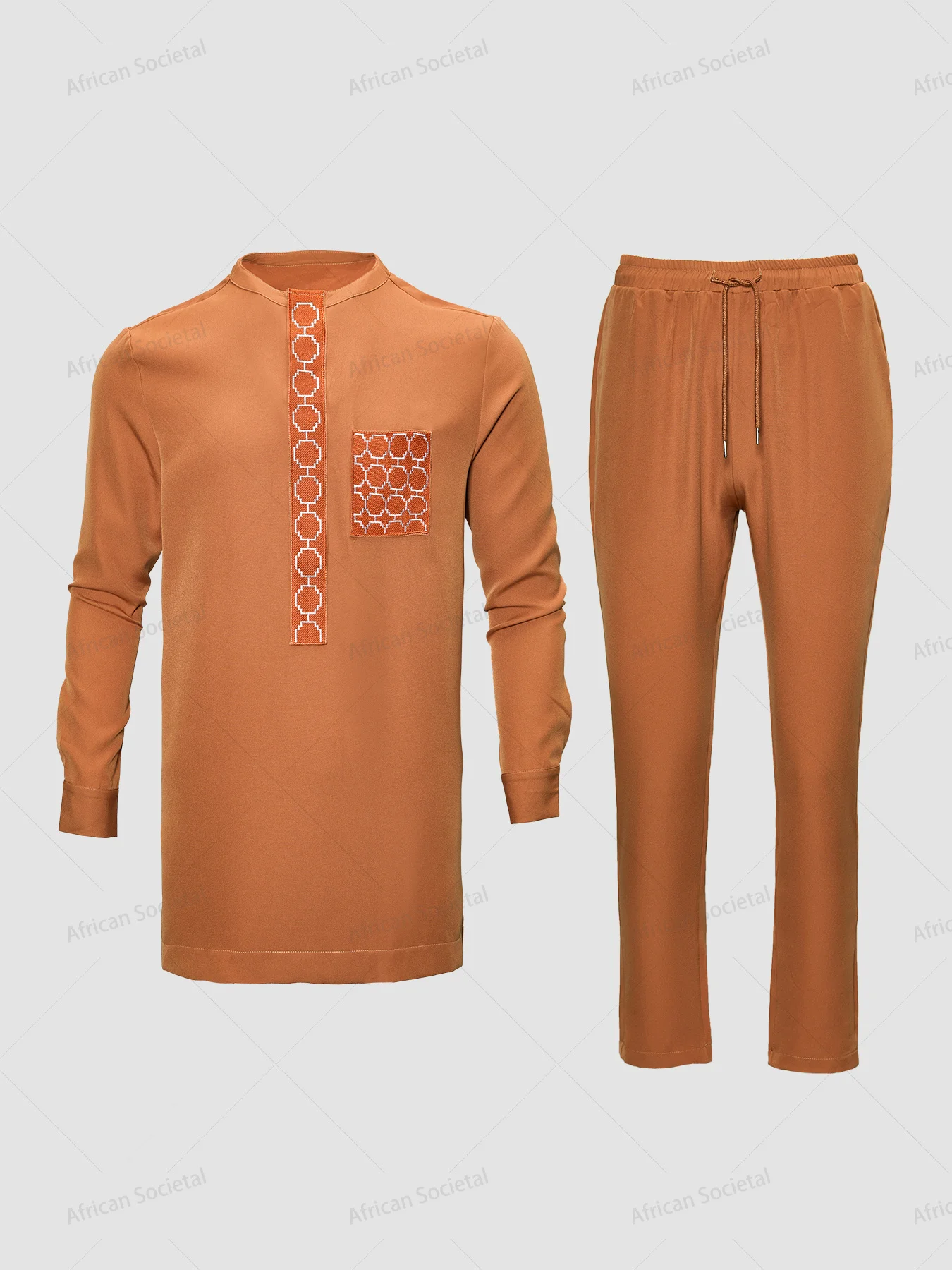 Traditional African Outfits for Men - Comfortable Dashiki Sets with Matching Shirts and Pants with Unique Patterns 2