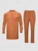 Traditional African Outfits for Men - Comfortable Dashiki Sets with Matching Shirts and Pants with Unique Patterns 2