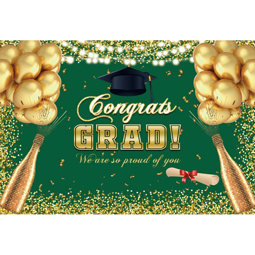 Yeele Graduation Party Backdrop Class of 2022 Black Golden Glitter Light Bokeh Photography Background Congrats Grad Banner Decor camera cleaning kit Photo Studio Supplies