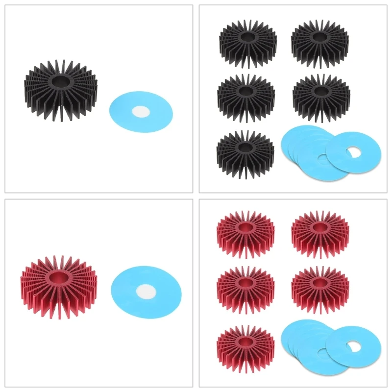 

36mm Round Step Motor Heat Sinks Aluminum Heatsinks 36mm Diameter 9mm In Inner Diameter For Voron1.0 2.4 3D Printers