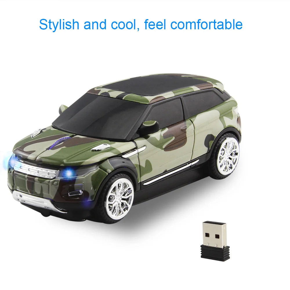 New Wireless Mouse Computer Wireless Car Mouse Camouflage SUV USB Optical Gaming Mice 3D Ergonomic Mause For Laptop PC Notebook