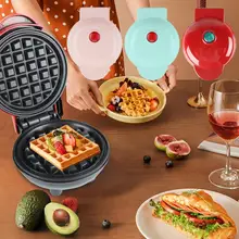 

Waffle Maker Sandwich Donut Waffle Pot Dessert Sandwiches Iron Plate Egg Cake Oven Pan Portable Appliances Toaster Home Supplies