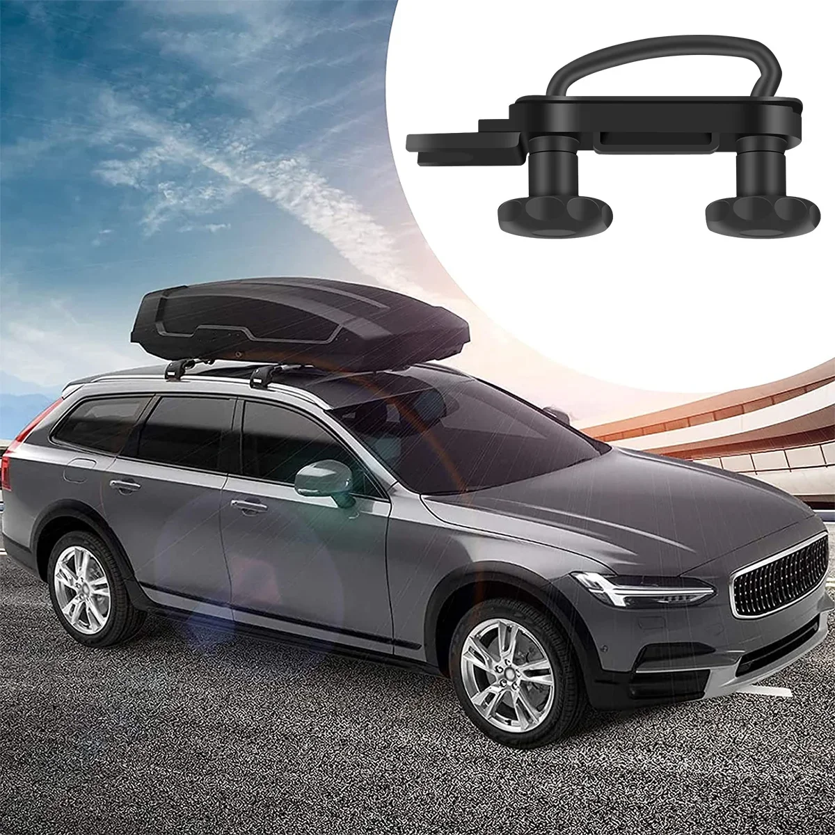 2Set Universal Roof Box Car Van Mounting Fitting U-Bolts Roof Rack