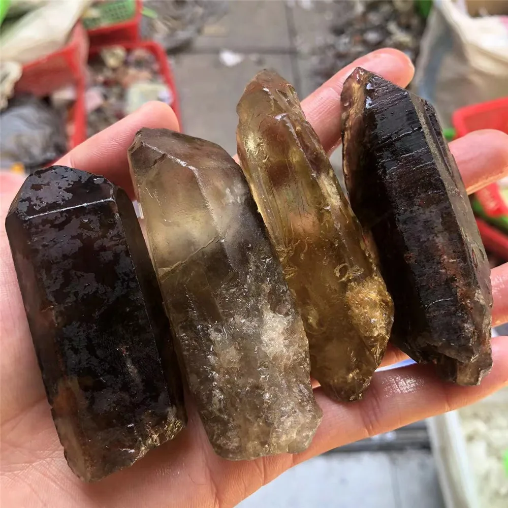 

Specimen Crystal Quartz Smoky Point Wand Reiki Healing Home Room Decoration Jewelry Making Diy Fengshui