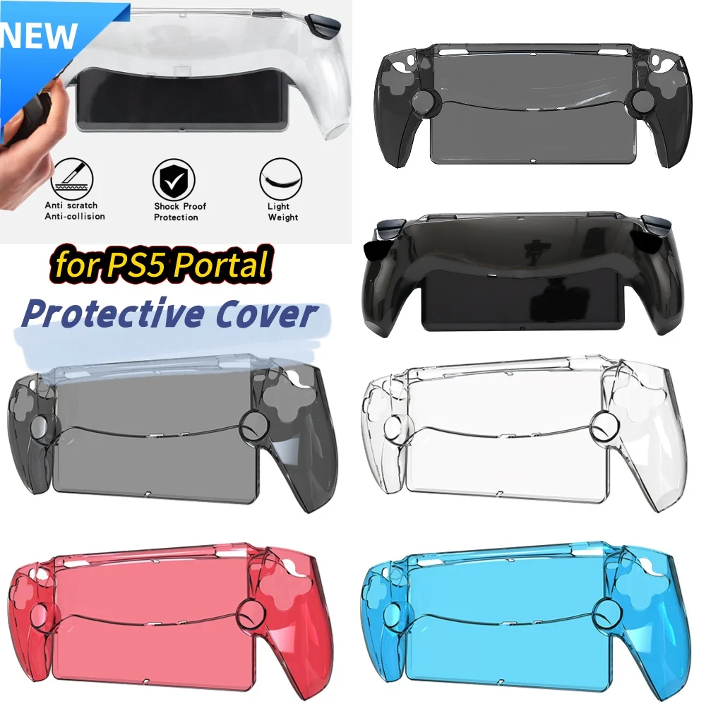 Transparent Protective Case for Playstation Portal Shockproof PC Full Protection Case Anti-Scratch Console Cover for PS5 Portal