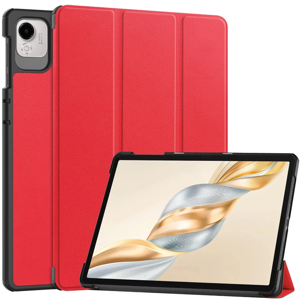Elegant Tri-Folding PU Leather Tablet Cover