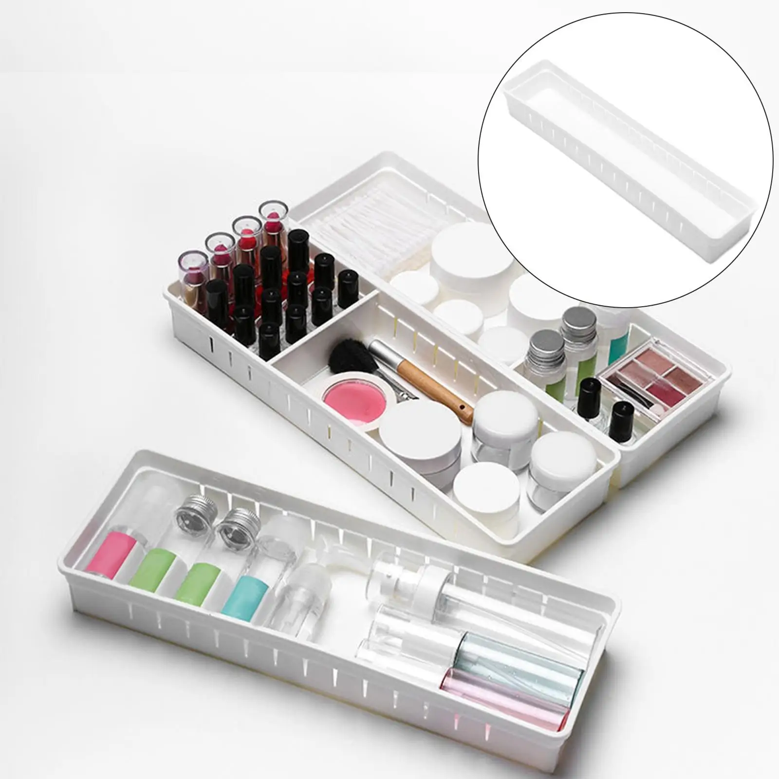 Kitchen Drawer Organizer Tray Cutlery Drawer Dividers Tray for Office 2
