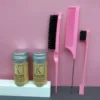 2Pcs Women Hair Wax Stick with Slick Back Brushes Gel Pomade for Kids Little Girls Toddler Flyaway Hair Wig Styling Accessories 2