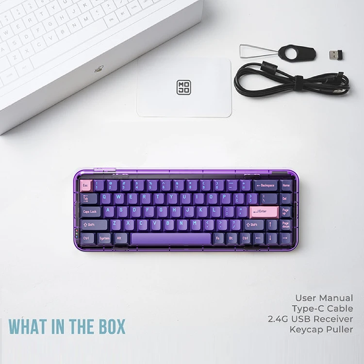 Melgeek Mojo68 Keyboard Review Transparent Programmable, 45 OFF
